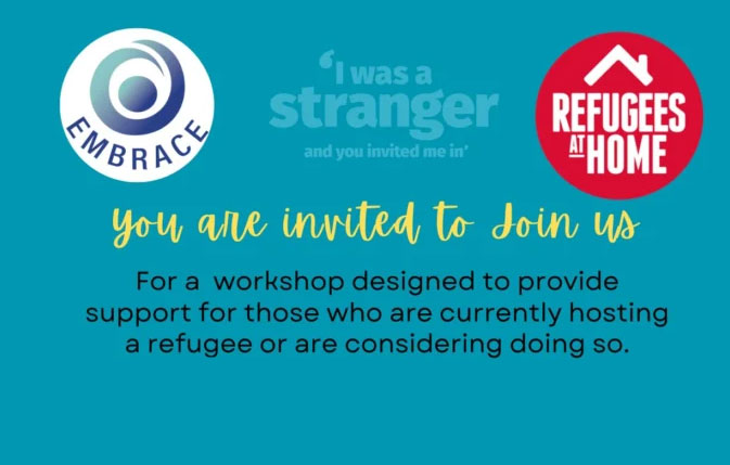 I was a stranger and you invited me in workshop You are invited to join our workshop